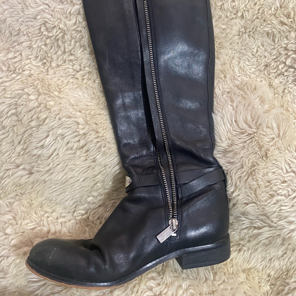 Black Michael Kors Riding Boot